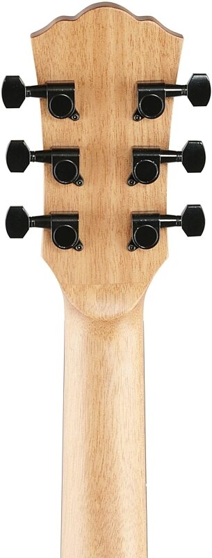 Washburn Bella Tono Vite S9V Acoustic-Electric Guitar, Charcoal Burst, Headstock Straight Back