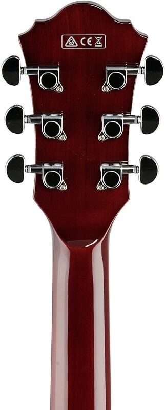 Ibanez GB10EM George Benson Electric Guitar, Antique Amber, Headstock Straight Back