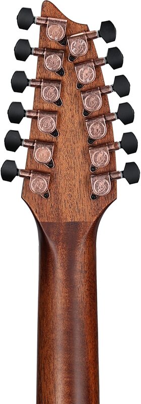 Breedlove ECO Pursuit Exotic S 12-String Concert CE Acoustic, Amber, Headstock Straight Back