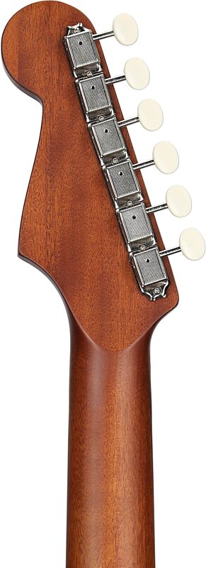Fender Redondo Mini Acoustic Guitar (with Gig Bag), Sunburst, Headstock Straight Back