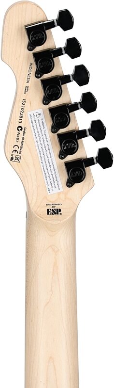 ESP LTD SN-200HT Electric Guitar, Charcoal Metallic, Headstock Straight Back