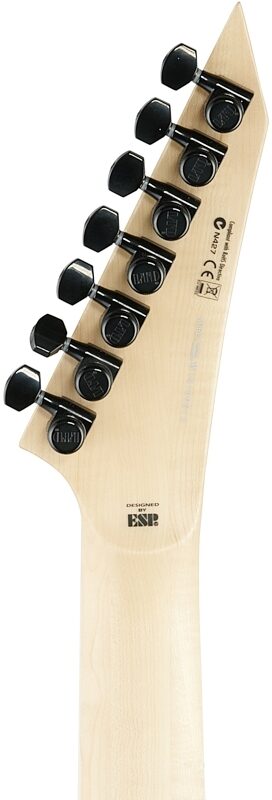 ESP LTD M-1007HT Electric Guitar, 7-String, Black Fade, Headstock Straight Back