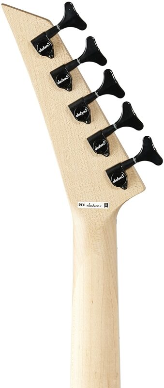 Jackson X Ellefson CBX V Concorde Electric Bass, 5-String (with Laurel Fingerboard), Satin Black, Headstock Straight Back