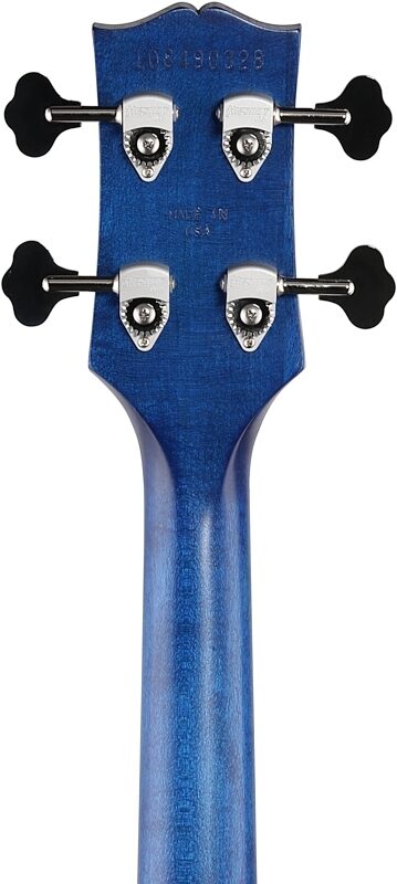 Gibson Les Paul Junior Tribute DC Electric Bass (with Gig Bag), Blue Stain, Headstock Straight Back