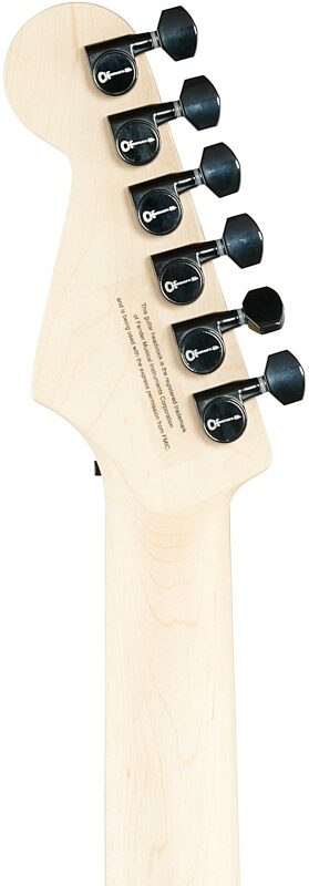 Charvel Pro-Mod San Dimas Style 1 HH FR E Ash Electric Guitar, Old Yella, Headstock Straight Back