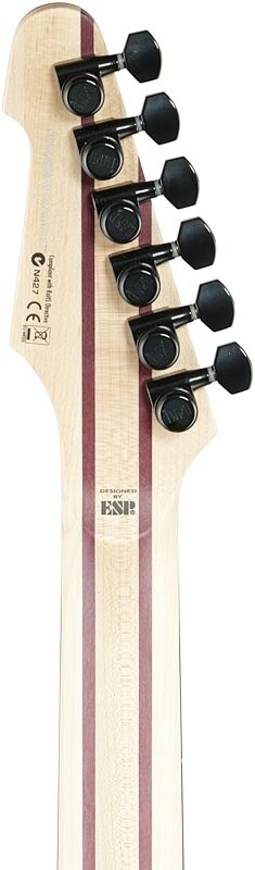 ESP LTD M-1000 Multi-Scale Electric Guitar, See-Thru Black Satin, Headstock Straight Back