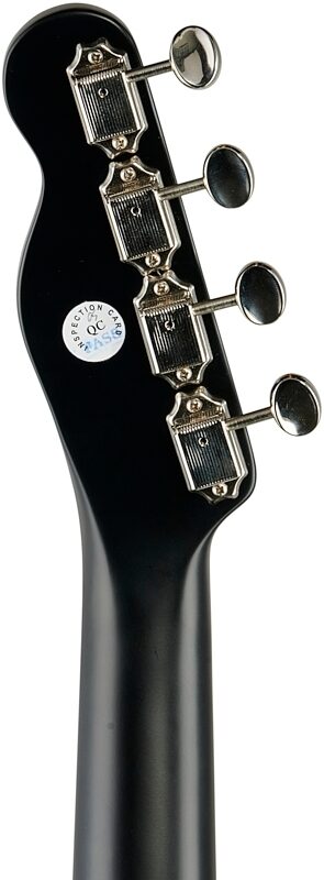 Fender Billie Eilish Concert Acoustic-Electric Ukulele, Black, Headstock Straight Back
