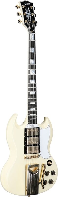 Gibson Custom 60th Anniversary 1961 Les Paul SG Custom VOS Electric Guitar (with Case), Classic White, Serial Number 107441, Body Left Front