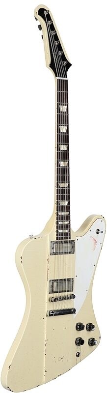 Gibson Custom Johnny Winter 1964 Firebird V Electric Guitar (with Case), Polaris White, Serial Number JWFB014, Body Left Front