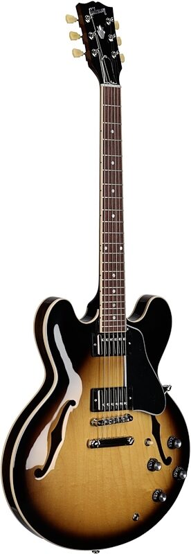 Gibson ES-335 Electric Guitar (with Case), Vintage Burst, Serial Number 227210107, Body Left Front