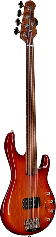 Ernie Ball Music Man BFR Fuego StingRay 5 Special Fretless Electric Bass Gutiar (with Case), Fuego, Serial Number F94161, Body Left Front