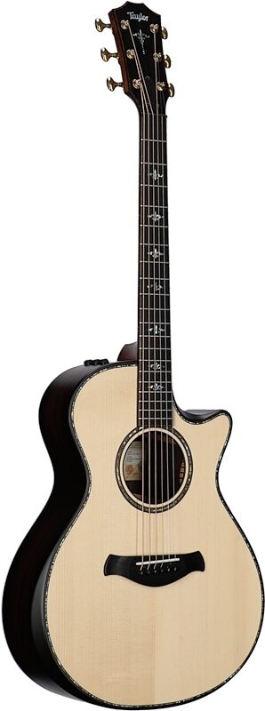 Taylor Builder's Edition 912ce Grand Concert Cutaway Acoustic-Electric Guitar, Natural, Serial Number 1211171094, Body Left Front
