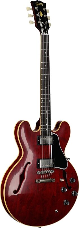 Gibson Custom 1961 ES-335 Murphy Lab Ultra Light Aged Electric Guitar (with Case), 60s Cherry, Serial Number 120263, Body Left Front