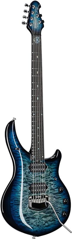 Ernie Ball Music Man Majesty Electric Guitar (with Case), Hydrospace, Serial Number M015702, Body Left Front
