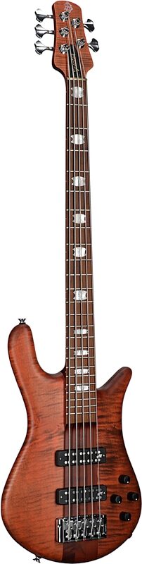 Spector Euro 5 RST Electric Bass, 5-String (with Gig Bag), Sienna Stain Matte, Serial Number 21NB18579, Body Left Front