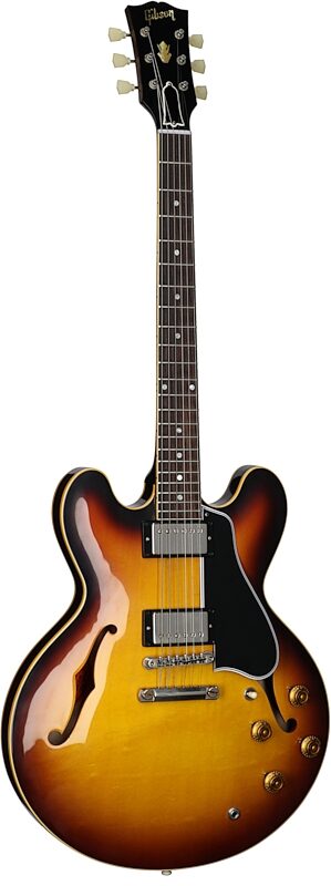 Gibson Custom 1959 ES-335 Reissue VOS Electric Guitar (with Case), Vintage Burst, Serial Number A92783, Body Left Front