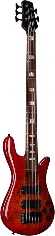 Spector EuroBolt 5 Electric Bass (with Gig Bag), Inferno Red Gloss, Serial Number 21NB19104, Body Left Front