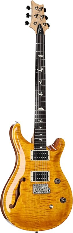 PRS Paul Reed Smith CE 24 Semi-Hollowbody Electric Guitar (with Gig Bag), Amber, Serial Number 0345928, Body Left Front