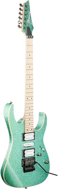 Ibanez RG470MSP Electric Guitar, Turquoise Sparkle, Body Left Front