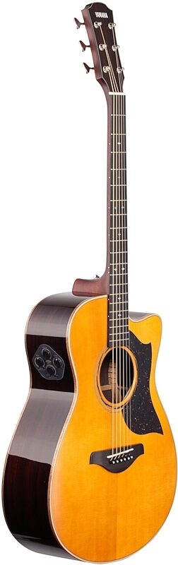 Yamaha AC5R Concert Acoustic-Electric Guitar (with Case), Vintage Natural, Body Left Front
