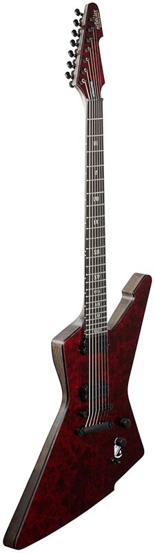 Schecter E-7 Apocalypse Electric Guitar, 7-String, Red Reign, Body Left Front