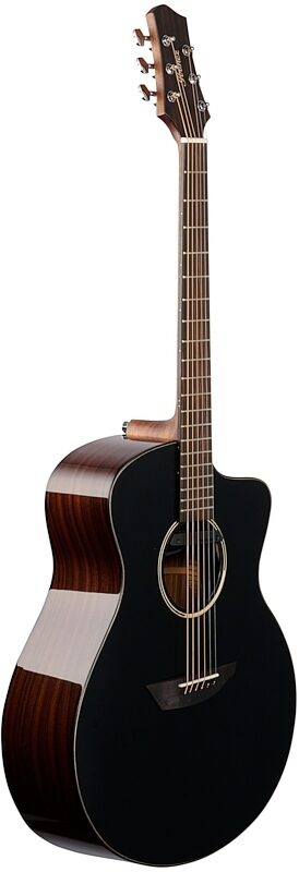 Ibanez Jon Gomm JGM5 Acoustic-Electric Guitar (with Gig Bag), Satin Black, Body Left Front