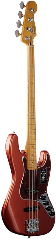 Fender Player Plus Jazz Electric Bass, Maple Fingerboard (with Gig Bag), Aged Candy Apple Red, Body Left Front