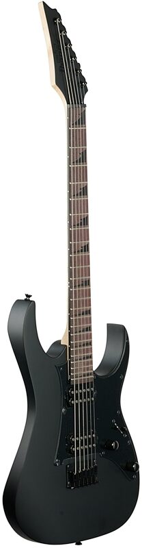 Ibanez GRGR131EX Gio Electric Guitar, Black Flat, Body Left Front