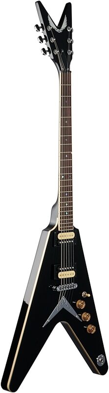 Dean '79 V Electric Guitar, Classic Black, Body Left Front