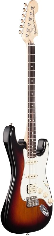 Fender American Performer Stratocaster HSS Electric Guitar, Rosewood Fingerboard (with Gig Bag), 3-Tone Sunburst, Body Left Front