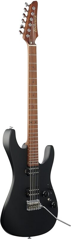 Ibanez Prestige AZ2402 Electric Guitar (with Case), Black Flat, Body Left Front