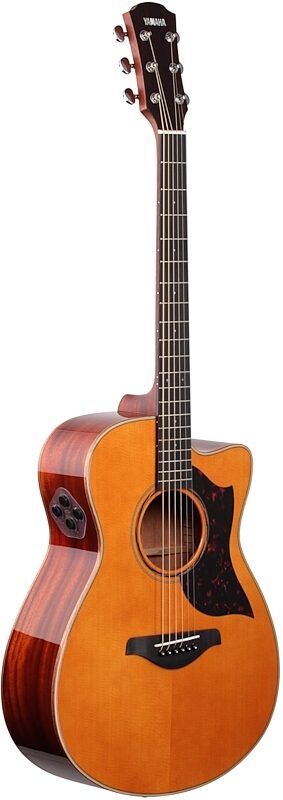 Yamaha AC3M ARE Acoustic-Electric Guitar (with Gig Bag), Vintage Natural, Body Left Front