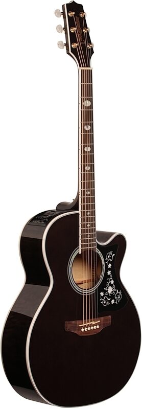 Takamine GN75CE Acoustic-Electric Guitar, Transparent Black, Body Left Front