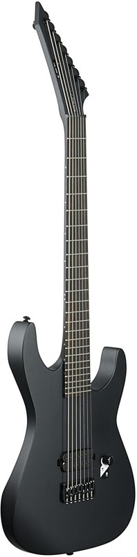 ESP LTD M-7HT Baritone Electric Guitar, Black Metal, Body Left Front