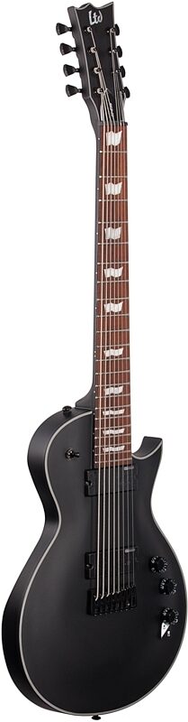 ESP LTD Eclipse EC-258 Electric Guitar, 8-String, Black Satin, Body Left Front