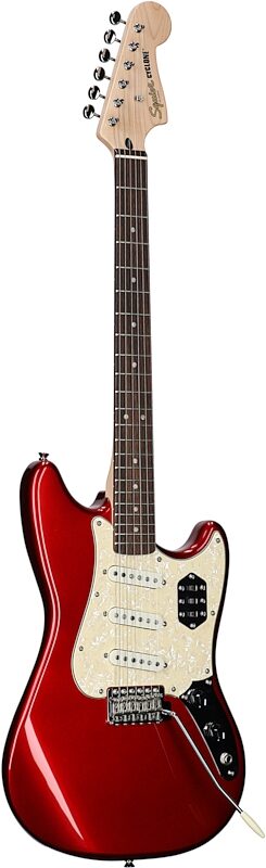 Squier Paranormal Cyclone Electric Guitar, Candy Apple Red, Body Left Front