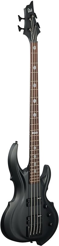 ESP LTD Tom Araya TA204FRX Electric Bass, Black Satin, Body Left Front