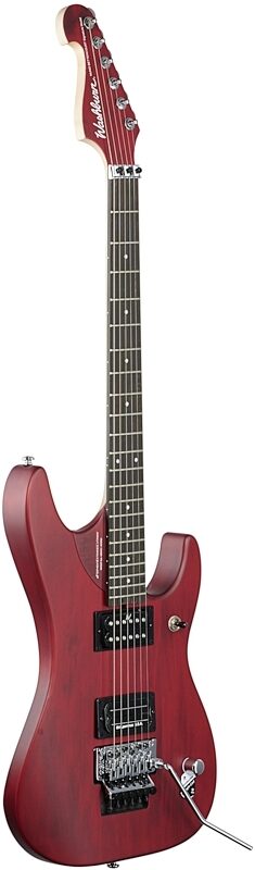 Washburn Nuno Bettancourt N24 Electric Guitar (with Gig Bag), Vintage Padauk Matte Stain, Body Left Front