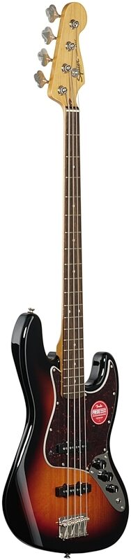 Squier Classic Vibe '60s Jazz Electric Bass, with Laurel Fingerboard, 3-Color Sunburst, Body Left Front