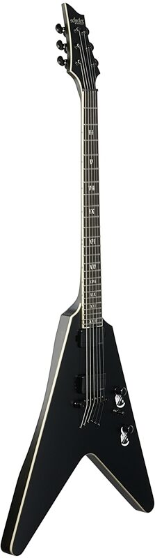 Schecter V-1 SLS Elite Electric Guitar, Evil Twin, Body Left Front