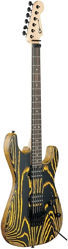 Charvel Pro-Mod San Dimas Style 1 HH FR E Ash Electric Guitar, Old Yella, Body Left Front