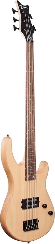 Dean Edge 1 Electric Bass, 5-String, Vintage Natural, Body Left Front