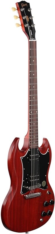 Gibson SG Tribute Electric Guitar (with Soft Case), Vintage Satin Cherry, Body Left Front