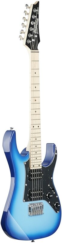 Ibanez GRGM21M Mikro Electric Guitar, Blue Burst, Body Left Front