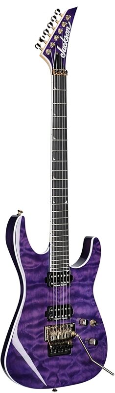 Jackson Pro Soloist SL2Q MAH Electric Guitar, Transparent Purple, Body Left Front