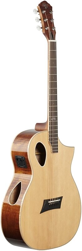 Michael Kelly Triad Port Acoustic-Electric Guitar, Natural, Body Left Front
