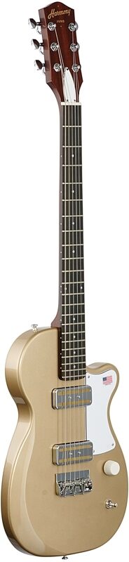 Harmony Juno Electric Guitar (with Gig Bag), Champagne, Body Left Front