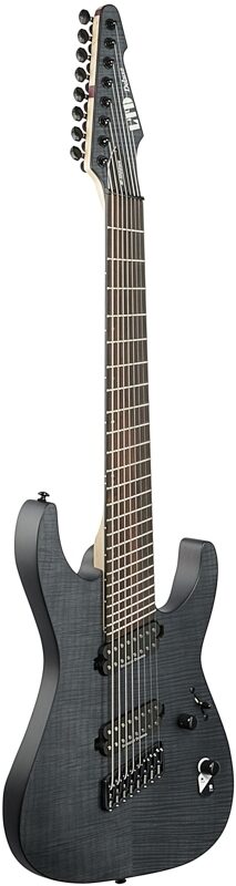 ESP LTD M-1008 Multi Scale Electric Guitar, 8-String, See-Thru Black Satin, Body Left Front