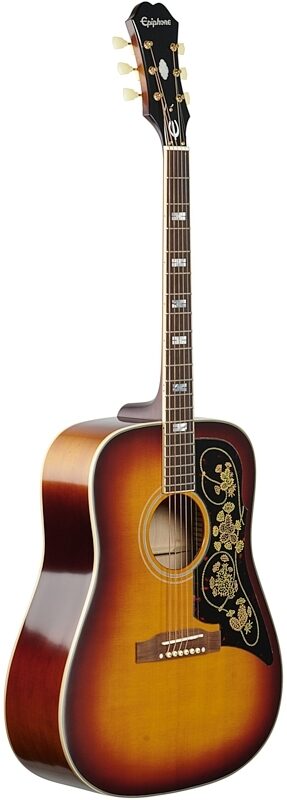 Epiphone Masterbilt Frontier Acoustic-Electric Guitar, Ice Tea Age Gloss, Body Left Front