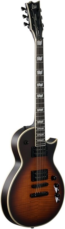 ESP LTD EC-1000T CTM Traditional Series Electric Guitar, Tobacco Sunburst, Body Left Front